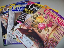 CROSS STITCH NEEDLEWORK MAGS - 2000, LOT OF 4