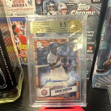 2024 Topps Big League Andre Dawson Electric Orange Foil Auto BGS 9.5 BAS 
