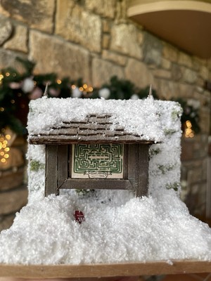 The Shining Overlook Labyrinth Schild Handarbeit Diorama Miniatur