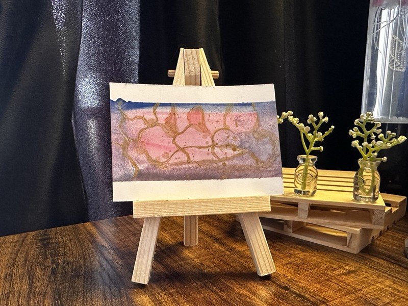 ACEO Art Card Original “Gold Skies” 93/100
