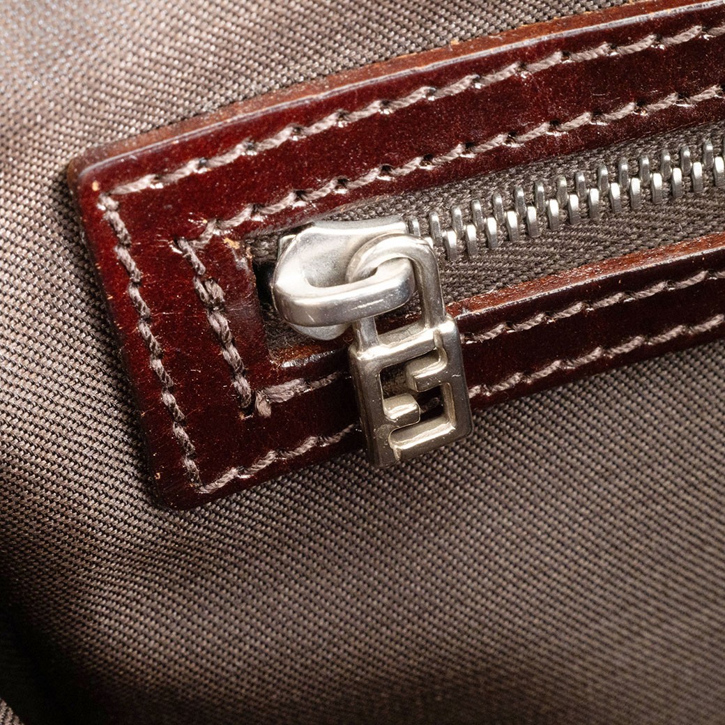 FENDI Zucca Canvas Khaki Green Womens Short Crossbody Bag 16389 Pre-owned Auth thumbnail 22