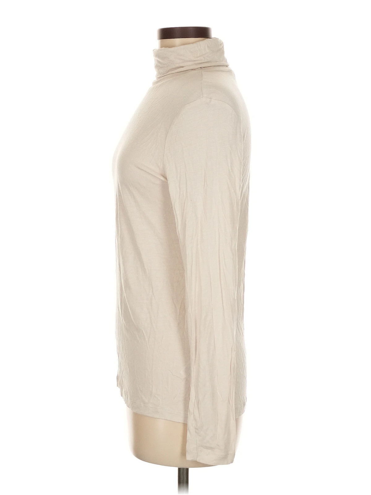 H&M Women Ivory Long Sleeve Top M thumbnail 4