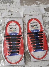 Homar Kids 7 7 No Tie Silicone Shoe laces 2 Pair Black