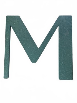Glitter Teal Wooden Letter M Wall Decor 12 in. x 12 in. Hobby Lobby Wall Decor