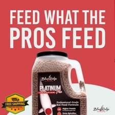 Blue Ridge Koi Fish Food 4.5lb Platinum Pro Formula Goldfish Pond