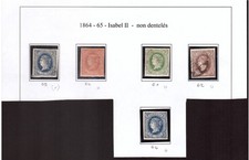 ESPAGNE n° 59 à62 + 64  ( Ed 63/66+68)  */ (*)/ OBL  SANS AMINCI Cote  = 390 €