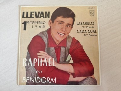 Raphaël En Benidorm - Llevan /Lazarillo /Cada Cual /Inmensidad EP Spain 1964 EX+