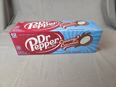 Dr Pepper Creamy Coconut Soda - 12 Cans Best By: 12/2026  New  Limited Edition