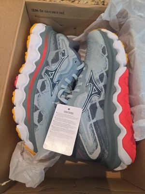 Mizuno Wave Horizon 7 - Grey Mist White - Women s 7.5 B US (New)