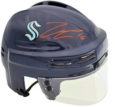 Jared McCann Autographed Signed Seattle Kraken Blue Mini Helmet Fanatics Holo