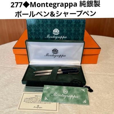 277 Montegrappa Ballpoint Pen & Mechanical Pencil Sterling Silver 925 Vintage