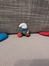 HIGHLIGHT Schlumpf Kicker mit rotem Ball 100% ORI smurfs Schlümpfe (F007)
