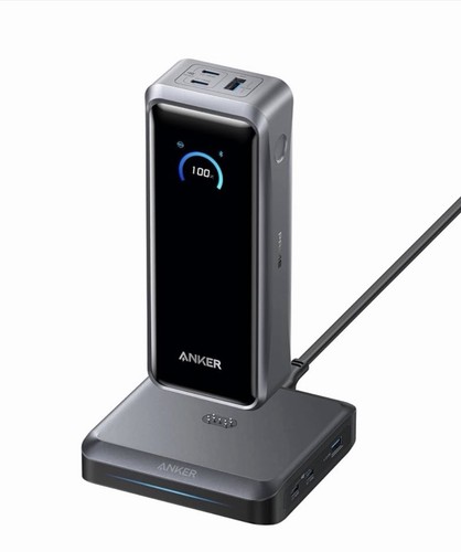 Anker Prime Power Bank and Charging Base, 26,250mAh 300W Max new Opened Box