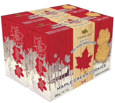 Canada True Premium Maple cream Cookies, 400g (2 pack) - FREE SHIPPING