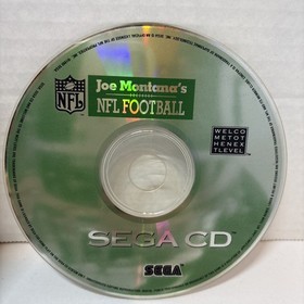 Joe Montana's NFL Football (Sega CD, 1993) CIB with Registration Card 💿🎮