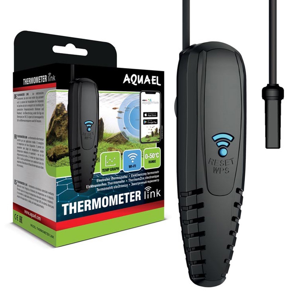 Aquael Thermometer Link Termometro elettronico Wi-Fi con controllo tramite App