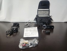 JVC Camcorder GZ-E10BU HD 40x Optical Zoom With Battery, Cables, And Carry Bag