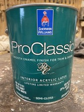 Sherwin Williams Pro Classic Enamel  Water Ba...