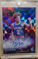 2021-22 Panini NBA Hoops - Rookie Ink Miles McBride #RI-MM Green (AU, RC)