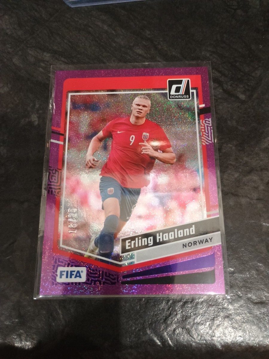 Erling Haaland #17/25 PINK Refractor 2024 PANINI DONRUSS