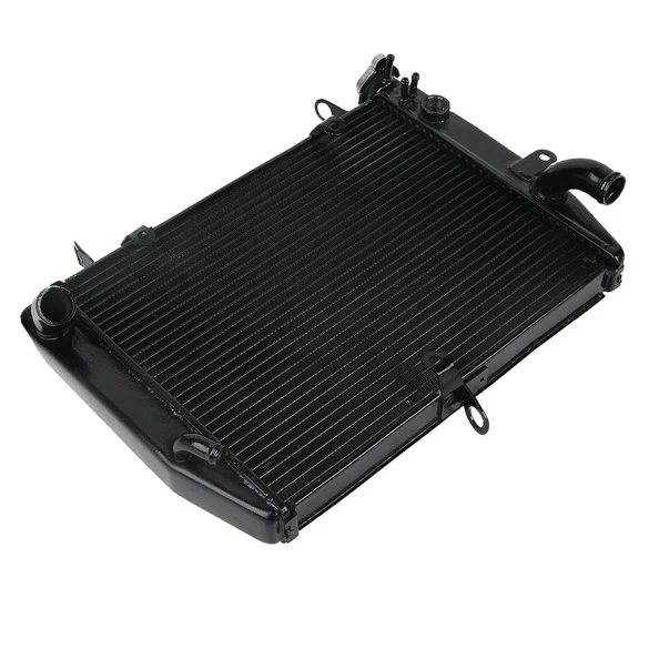 Refrigerador de radiador apto para Yamaha YZF R6 1999-2002 2000 2001 aluminio negro Foto 4 de 4