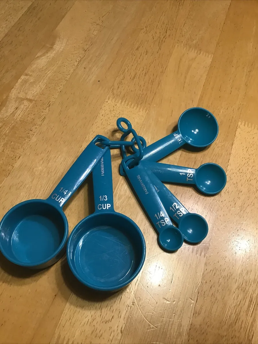 Farberware Measuring Cup Set Of 6.measuring spoons teal
