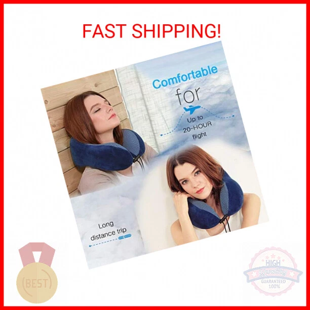 Travel Pillow, Best Memory Foam Neck Pillow Head Support Soft Pillow for Sleepin