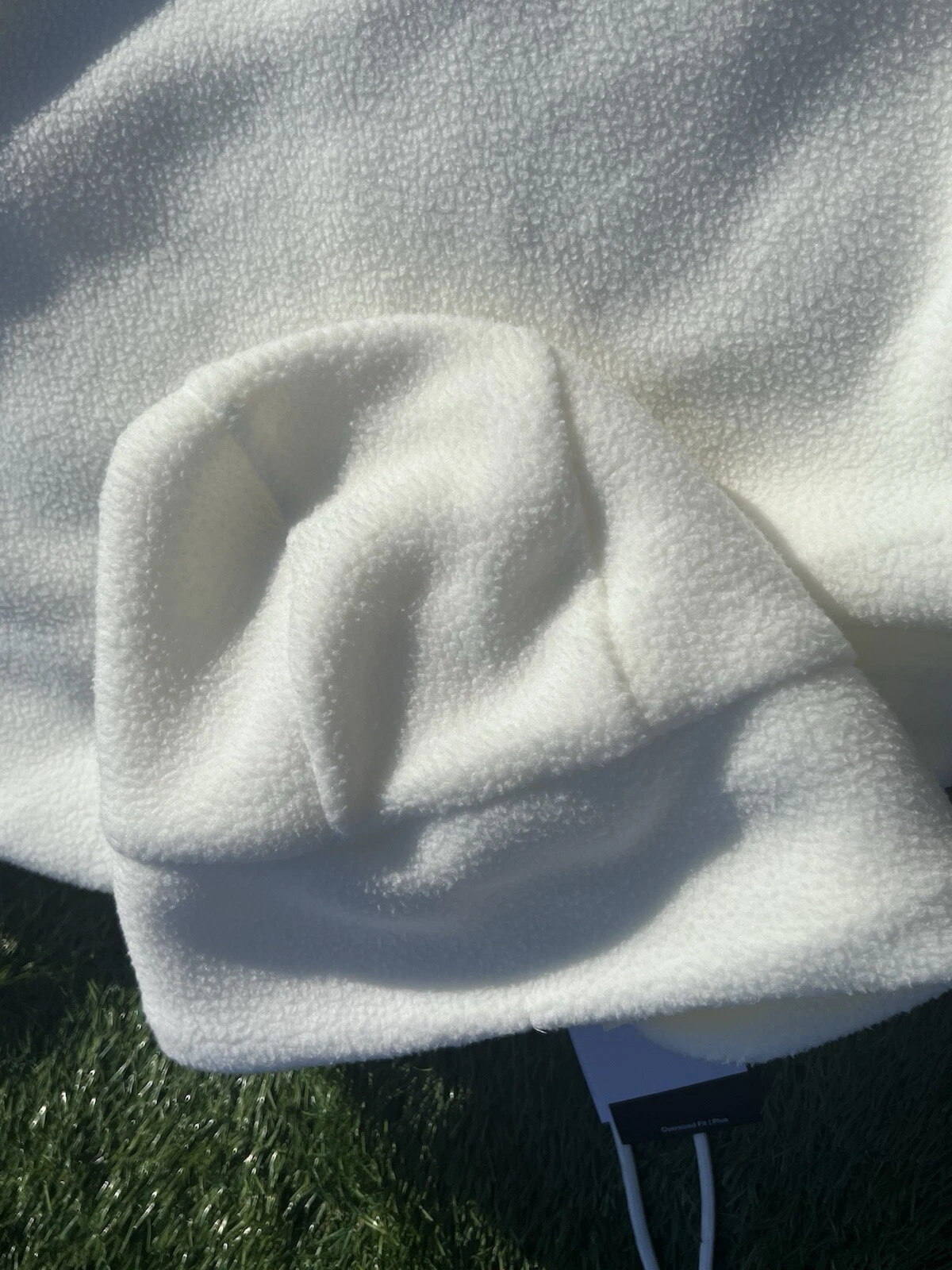 OFF WHITE Felpa con cappuccio oversize in peluche Nike NSW Sportswear Essentials taglia $90 DX6420 133