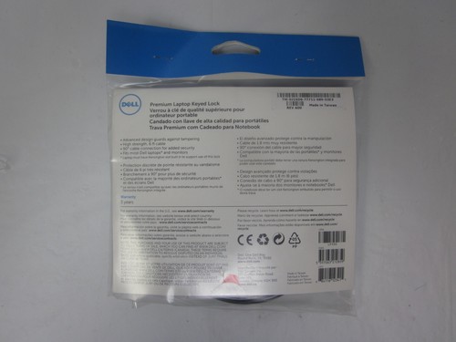 NEW Dell Premium Laptop Keyed Lock Cable 6FT J1XD6 - Picture 2 of 2
