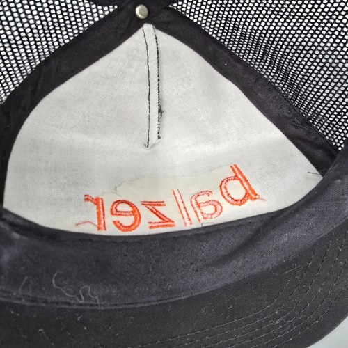 Vintage Balzer Embroidered Logo Black Youth Size Players Five Panel Hat - Picture 11 of 11