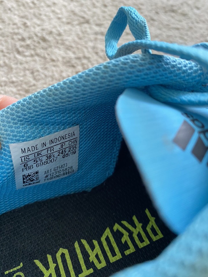 Adidas Predator Football Boots Studs Mens Older Boys Womens Size 5.5 EU