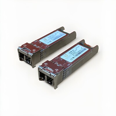 2 Lot UBIQUITI NETWORKS UF-MM-10G SFP +  SR FIBER OPTIC TRANSCEIVER MODULE g055