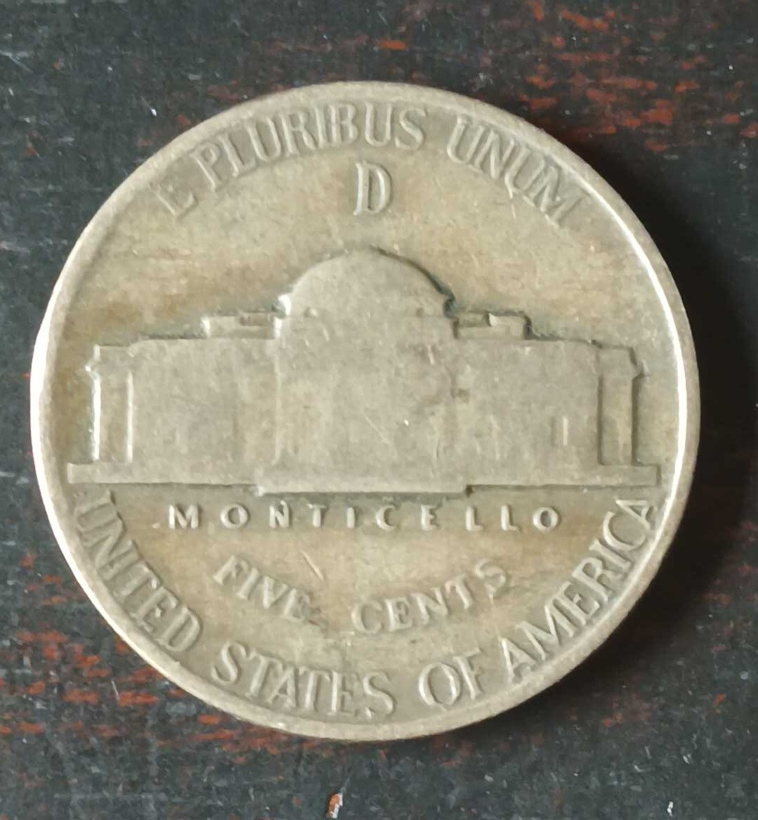 1944 D WWll Silver Jefferson Nickel w/ Rare Darkened Patina | eBay