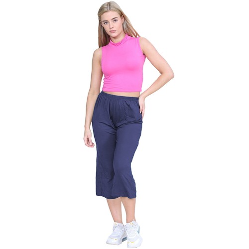 P&R Dancewear LTD Women’s Flared Wide Leg Stretch Shorts 3/4th Palazzo Pants - Picture 48 of 66