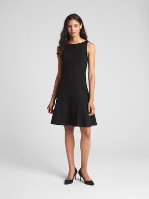 Robe Gap Femme Taille XL - Imprimé Noir Et Blanc, Sans Manches, Coupe Fit & Flare (skater), Occasion Très Bon état
