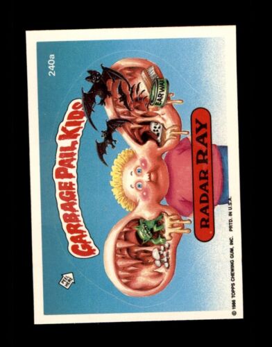 1986 Garbage Pail Kids Series 6 #240a Radar Ray NM or Better - Afbeelding 1 van 2