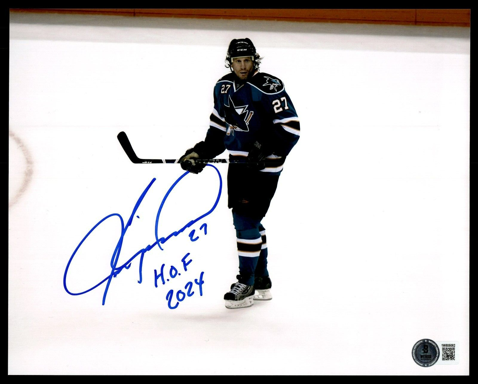 Jeremy Roenick Autographed Signed Phoenix Coyotes 8X10 INSCRIBED WITH "HOF 2024" - SAN JOSE SHARKS - BAS COA 