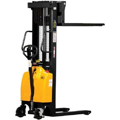 NEW! Combination Battery Powered & Hand Pump Lift Stacker 63'' Lift!!