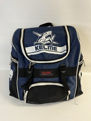 Vintage Kelme Performance Soccer Blue Backpack Equipment Ball Bag