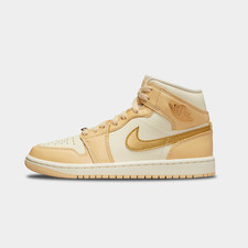 Nike Jordan 1 Mid Gold Metallic Vanilla Speci...