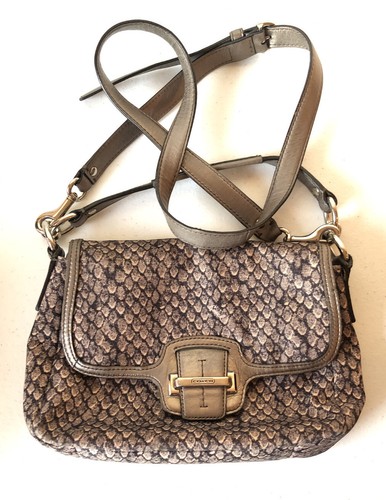 coach snake print purse
