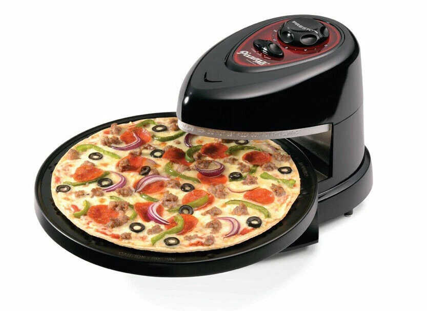 NEW*** Presto Pizzazz Plus Rotating Pizza Oven - Black