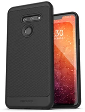 Encased LG G8 ThinQ Case (Thin Armor) Slim Fit Flexible Grip Phone Cover - Black