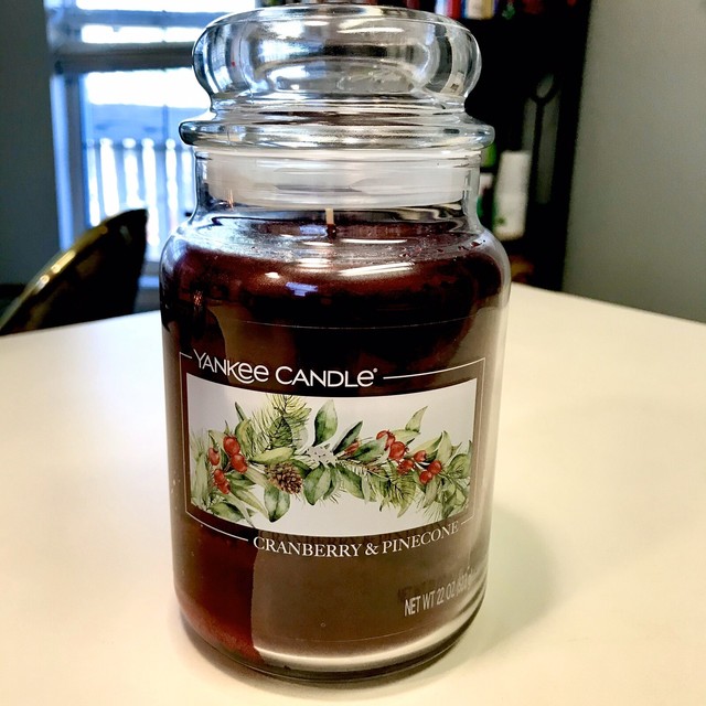 Yankee Candle Cranberry & Pinecone 22 oz. Large Jar 110150 Burn Time
