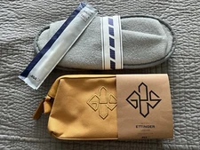 New ANA Airways Business Class Amenity Kit by Ettinger London - Mustard Yellow