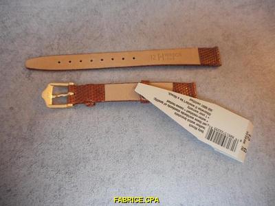 Bracelet De Montre En Vrai Lézard Marron, Largeur 19mm, Marque Speidel, Neuf Ancien Stock - Sans étiquettes