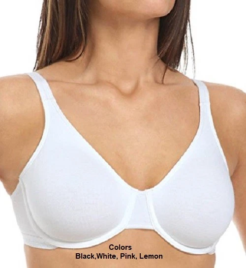 9292- Fruit of the Loom Womens Cotton Stretch Extreme Comfort Bra  40C,40DD,42D