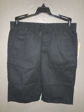 LEVIS Boys Black Lightweight Slim Fit Pull On Shorts Size Large NWT