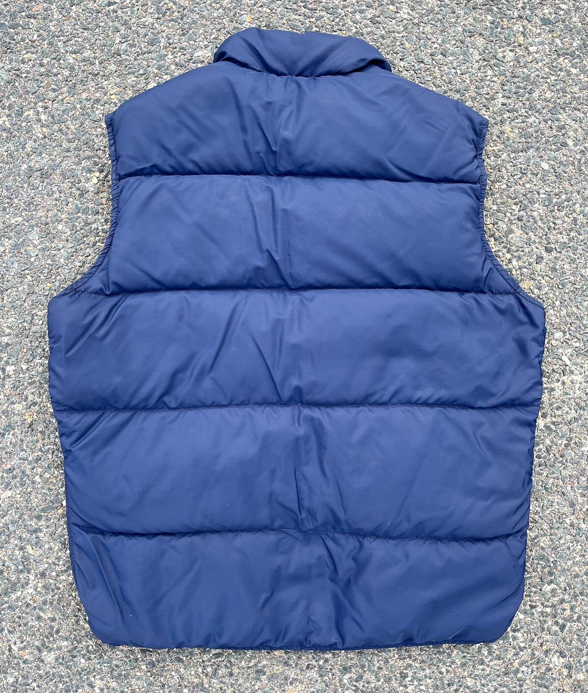Vintage Woolrich Quilted Goose Down 80s Retro Puffer Vest Mens Size M Navy Blue image 2