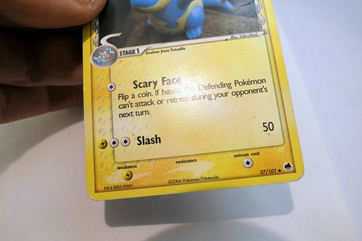 2016 Pokemon Card Croconaw Pocket Monsters HP 70 stage 1 Scary